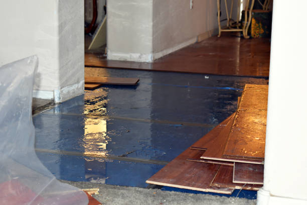 Professional Water Damage Restoration technician working in Manhattan, NY